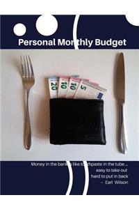 Personal Monthly Budget