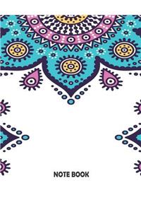 Notebook: Mandala Cover Notebook Journal Diary, 110 Lined pages, 8.5" x 11"