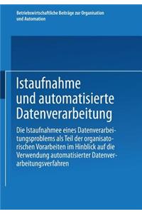 Istaufnahme Und Automatisierte Datenverarbeitung
