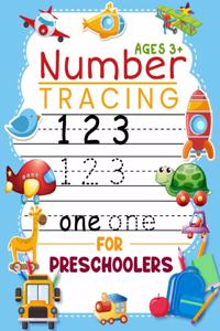Number Tracing Book for Preschoolers and Kids Ages 3+