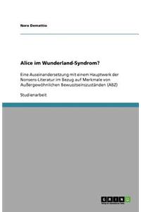 Alice im Wunderland-Syndrom?