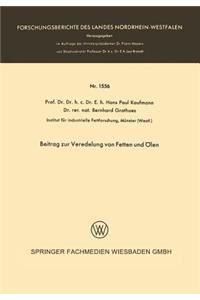 Beitrag Zur Veredelung Von Fetten Und Ölen