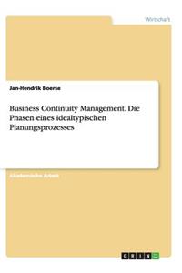 Business Continuity Management. Die Phasen eines idealtypischen Planungsprozesses