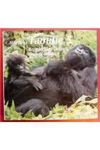 Familie 5 Berggorillas in Den Virunga-Waldern