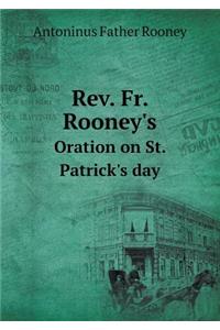 Rev. Fr. Rooney's Oration on St. Patrick's Day
