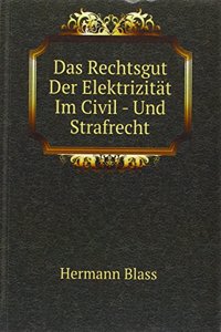 Das Rechtsgut Der Elektrizitat Im Civil - Und Strafrecht