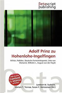 Adolf Prinz Zu Hohenlohe-Ingelfingen