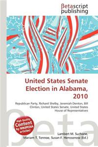 United States Senate Election in Alabama, 2010