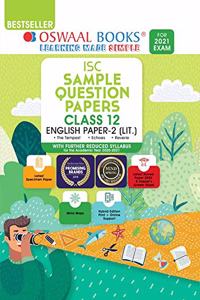 Oswaal ISC Sample Question Papers Class 12 English Papers 2 Literature Book (Reduced Syllabus for 2021 Exam.)