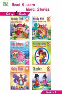 READ & LEARN MORAL STORIES: LEVEL- 4 (SET OF 6 BOOKS)