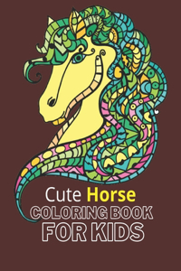 Cute Horse Coloring Book For Kids