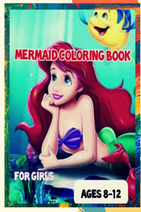 mermaid coloring book for girls ages 8-12