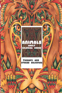 Adult Coloring Books Therapy and Stress Relieving - Animals