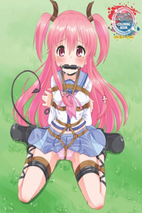 Cute Anime Bondage Girl Coloring Book