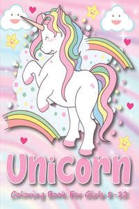 Unicorn Coloring Book For Girls 8-12
