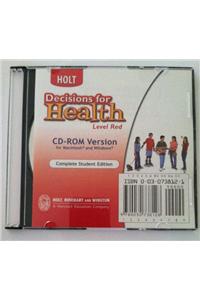 Decisions for Health: Student Edition CD-ROM for Macintosh and Windows Level Red 2004