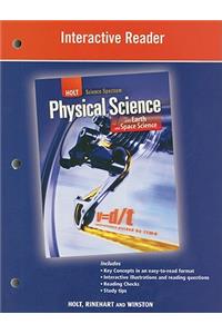 Holt Science Spectrum: Physical Science with Earth and Space Science: Interactive Reader