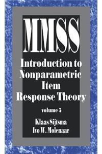 Introduction to Nonparametric Item Response Theory