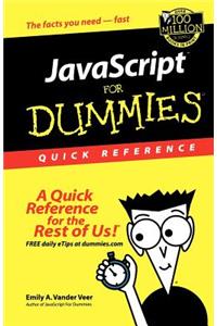 JavaScript For Dummies Quick Ref