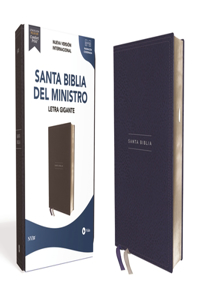 Nvi, Santa Biblia del Ministro, Texto Revisado 2022, Leathersoft, Azul Marino, Con Índice, Palabras de Jesús En Rojo