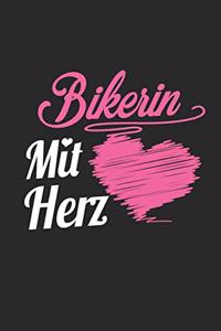 Bikerin Mit Herz