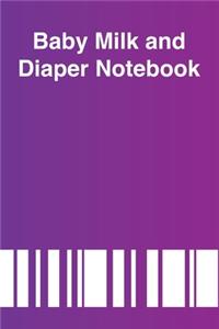 Baby Milk And Diaper Notebook