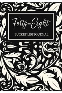 Forty-eight Bucket List Journal