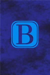 B - Single Letter Monogram Notebook