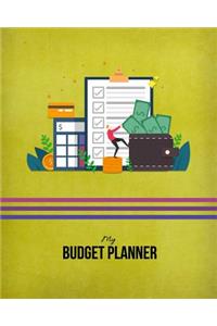 My Budget Planner: Financial Peace Planner Organizer with Pre-Formatted Account and Expense Tracker (Yellow Edition)