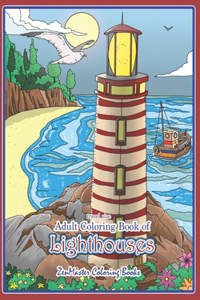 Travel Size Adult Coloring Book of Lighthouses