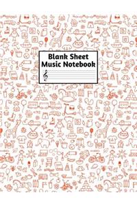 Blank Sheet Music Notebook