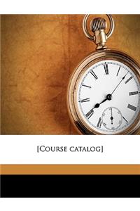 [Course Catalog] Volume 1955/56