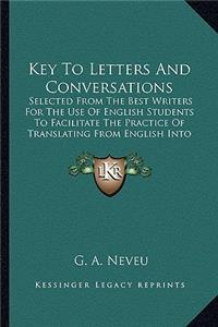 Key to Letters and Conversations