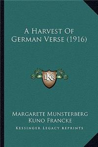 Harvest of German Verse (1916)