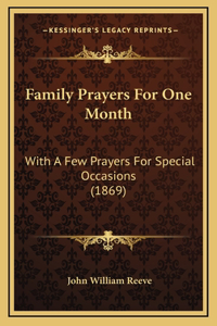 Family Prayers For One Month