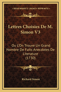 Lettres Choisies De M. Simon V3