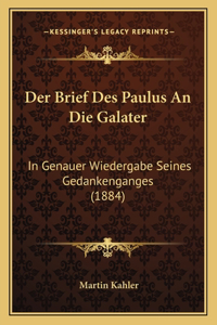 Der Brief Des Paulus An Die Galater