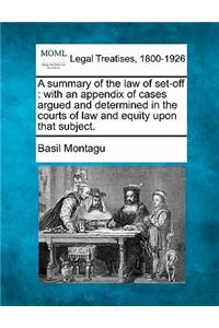 Summary of the Law of Set-Off