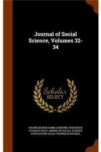 Journal of Social Science, Volumes 32-34