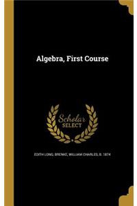 Algebra, First Course
