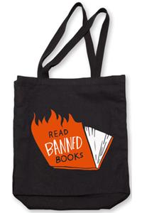 Banned Books (Flames) Tote