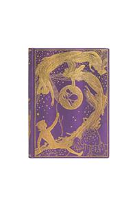 Paperblanks Violet Fairy Lang's Fairy Books Hardcover MIDI Lined Elastic Band Closure 144 Pg 120 GSM