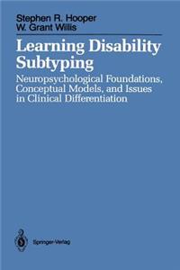 Learning Disability Subtyping