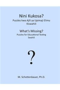 Nini Kukosa? Puzzles Kwa Ajili ya Upimaji Elimu