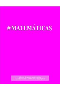 Libreta de papel cuadriculado, cuadrados de 1 centémetro, 120 páginas