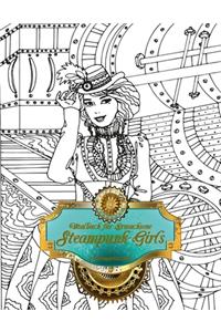 Malbuch für Erwachsene - Steampunk-Girls 1