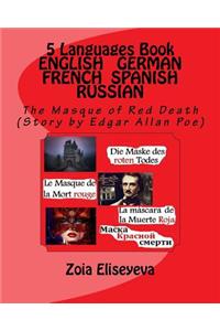 5 Languages Book ENGLISH - GERMAN - FRENCH - SPANISH - RUSSIAN