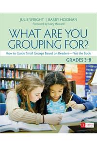 What Are You Grouping For?, Grades 3-8