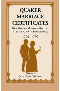 Quaker Marriage Certificates