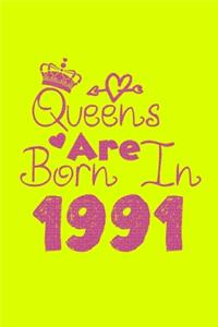 Queens Are Born In 1991 Notebook